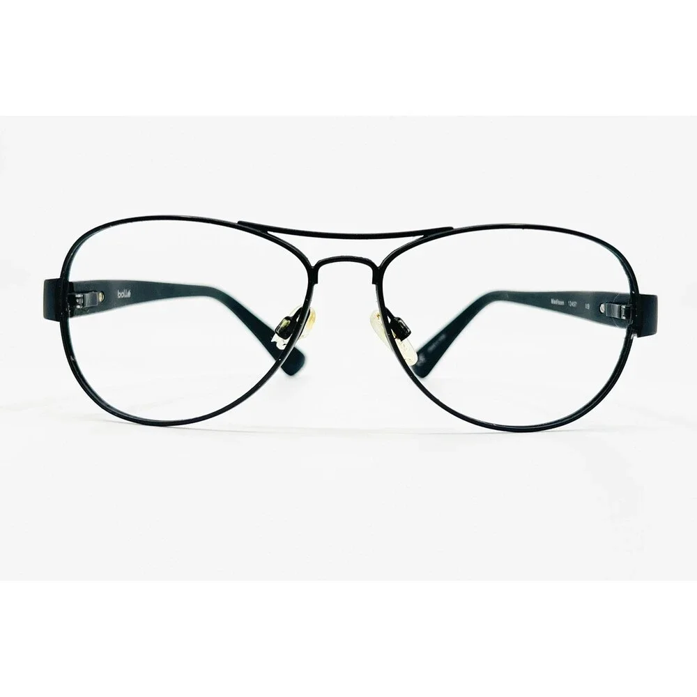Bolle Madison 12457 Eyeglasses Frames Mens Black Aviator Full Rim WB
